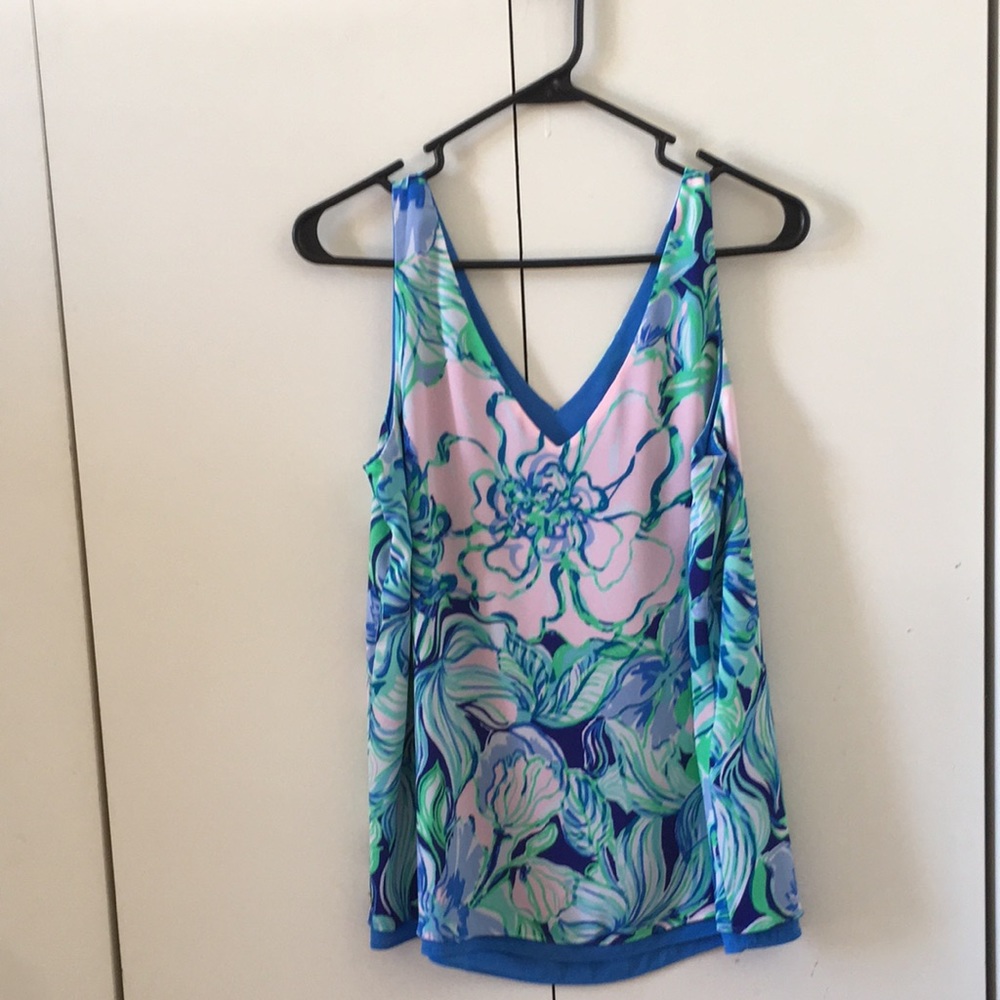 - Lily Pulitzer Used Reversible top Size small